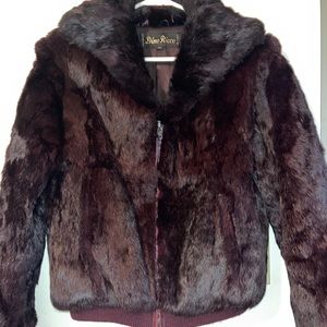 Real Rabbit fur bomber jacket!